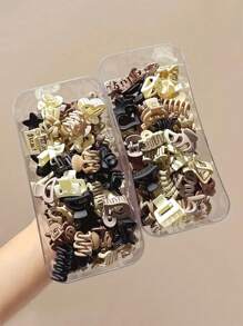 15/20/30 Stück Vielseitige Mode Zufällige Leopardenmuster Kleine Haarspangen, Lady Mini Bangs Haarnadeln, Einfache Retro Haarschmuck Clips Beauty Claw Clips