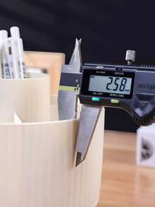 1 件耐用 360° 旋转桌面收纳，5 个隔层 - 多功能化妆品收纳，用于存放笔、剪刀、尺子和其他用于办公桌和家庭办公室的文具、储物盒和美术用品收纳、铅笔盒、铅笔袋、书包学校用品、返校 - 彩色 - 查看 4