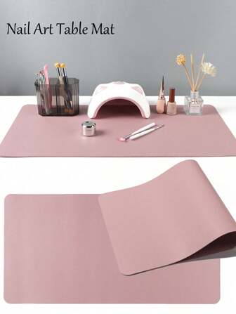 Compact Folding Nail And Manicure Table Mat - , Waterproof Microfiber Sheepskin Elbow Mat, Stain And Stain Resistant, Suitable For Manicure And Nail Design, Salon-Grade, Professional Nail And Manicure Accessories, Nail And Manicure Accessories