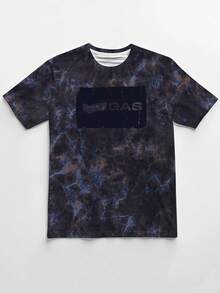 Men's Breathable Casual Short Sleeve Crew Neck T-Shirts In, Gradient Graphic, Polyester Blend, Machine Washable For Summer Sports & Leisure Tops Workout Gym Clothes Men Tees Gym - Multicolor - View 3