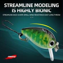 10 piezas/caja Juego de señuelos de pesca tipo crankbait mini, señuelos duros tipo swimbait, señuelos tipo minnow y wobble crank para pesca de lubina y trucha
