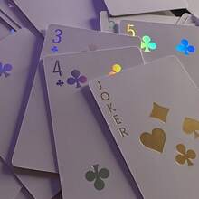 54 张夜光扑克牌 - 时尚、激光全息扑克牌，非常适合派对、宿舍和礼物 | 非常适合圣诞节、万圣节、感恩节 | 适合派对、宿舍、酒吧、家庭聚会 - 彩色 - 查看 3