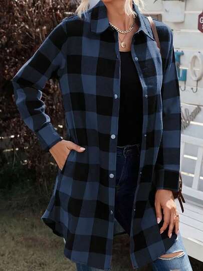 Camisa de mujer de manga larga con botones y estampado de leopardo minimalista, adecuada para primavera y otoño de YilaKe