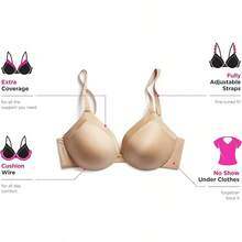 Maidenform Women's Everyday Full Coverage Cushioned Underwire Bra - 珍珠 - 查看 5