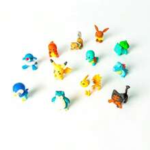 pokemon 1pc Pikachu Pokemon Pokemon 3D Cartoon Eraser Rubber Prize Gift Set Little Fire Dragon Johnny Turtle 3D Rubber