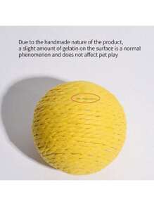 1 szt. Zabawka do drapania dla kota, interaktywna zabawka dźwiękowa, zabawka do żucia odporna na zarysowania, towarzysz zwierząt domowych, ciekawa zabawka z sizalu, odpowiednia dla kotów do gonienia i zabawy zabawkami