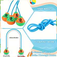 Adult & Kids Swimming/Diving Ring, Underwater Swimming Toy For Swimming Pool - Multicolor - View 3