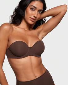 INLYRIC Women's Inbarely Plus Strapless Bra Full Coverage Lightly Lined Multiway Underwire Support Seamless Bras - Hazelnut - Go One Size Up - View 5