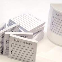 1 Pack Of Sticky Notes, Don't Forget To Use For Planning, Reminder, And Study, Self-Adhesive Memo, Suitable For Home And Office Use, 3X 3inch Lined Notebook