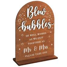 1/2 piezas Adorno de boda de madera, decoración para la ceremonia de boda