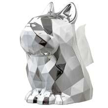 Dog Shaped Paper Tissue Box, Luxury Decorative Napkin Holder For Living Room, Multi-Functional Tea Table Tissue Storage Organizer