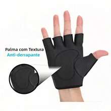 Non-Slip Gym Gloves For Men And Women - Azul - Ver 4