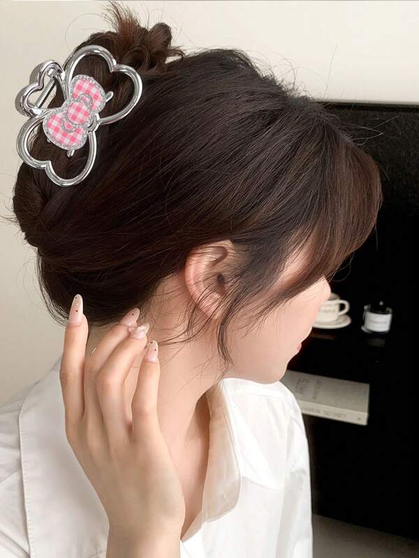 Sanrio Sanrio Hello Kitty Bow Hair Claw Clip, Y2K Hair Claw Clip, Cute Cat Hair Accessories For Women, Cute Decorative Cat Hair Accessories, Cute Hair Clips, Cat Claw Hair Clips, Hair Accessories For Women, Suitable For Coarse Or Fine Hair, Cute Girls Hair Clips.