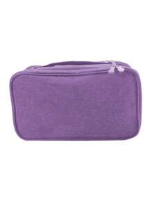 Bolsa organizadora de viaje compacta y ligera - Bolsa con cremallera segura para un empaque versátil y una organización eficiente (la profundidad del color es aleatoria) Bolsa para la escuela, accesorios escolares, artículos escolares
