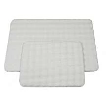 2-Piece Non-Slip Bath Mat Set – 60x100 Cm + 50x60 Cm – Soft 100% Polyester – Dotted PVC Backing – Machine Washable, Quick-Drying – Bathroom & Indoor Use – Made In Turkey