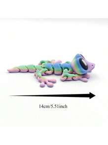 Adorno de Gecko impreso en 3D con articulaciones flexibles, apropiado para amantes y coleccionistas de geckos, ideal para decoración del hogar y oficina, perfecto como regalo de Halloween, Navidad y Acción de Gracias