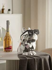 Dog Shaped Paper Tissue Box, Luxury Decorative Napkin Holder For Living Room, Multi-Functional Tea Table Tissue Storage Organizer