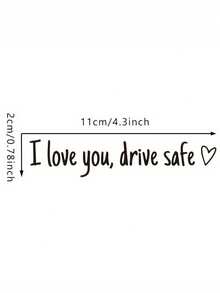 我爱你，开车，镜子贴纸，摩托车配件，摩托车后视镜贴纸，贴纸汽车配件，汽车内饰贴纸，汽车后视镜贴纸，汽车内饰化妆镜贴纸，防水PVC汽车贴纸，汽车通用，后视镜装饰贴，汽车必需品，摩托车用品