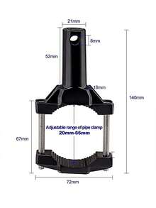 Un par de soportes de montaje para faros de motocicleta. - Negro - Ver 3