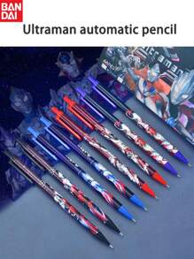 1pc/10pcs Bandai, Series Stationery, Automatic Pencil, Back To School Stationery Pencil, Writing Pencil, Erasable, Cool Cartoon Design, Suitable For Schools, Students, Teachers, Offices, Writing And Painting, Perfect Party Gifts&Birthday Surprise Gifts, Ideal For Christmas, Halloween, Thanksgiving Gifts.