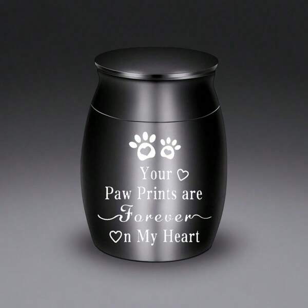 Alloy Pet Urn - Moisture-Proof, Anti-Corrosion Cat/Dog Ashes Container, Pet Funeral Memorial Jar