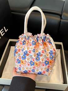 New Fashionable Cute Cartoon Waterproof Cloth Handbag, Sweet Elegant Tote Bag For Women
