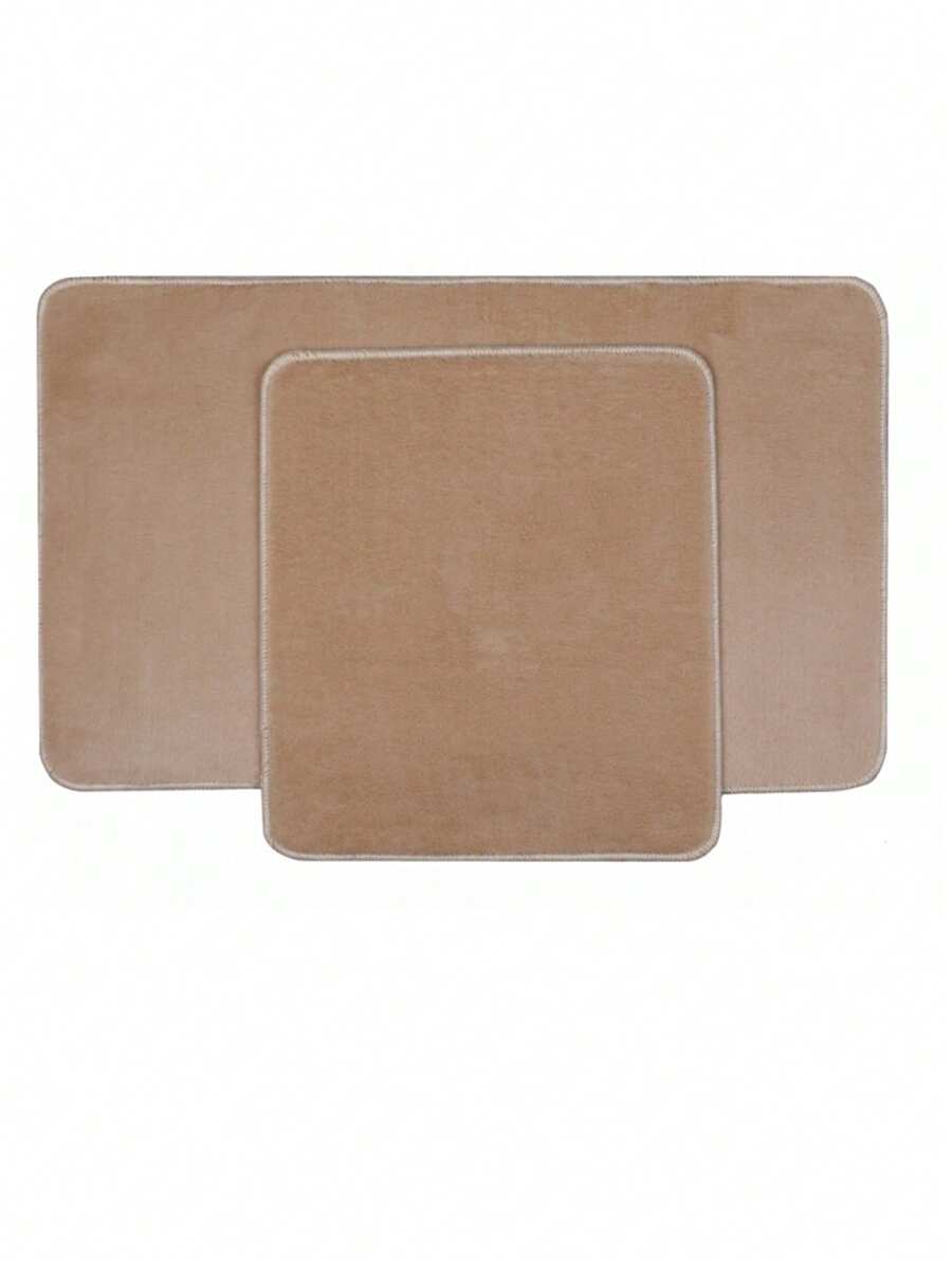 2-Piece Non-Slip Bathroom Rug Set – Soft 100% Polyester Mats With Dotted PVC Backing – Includes 50x80 Cm & 50x40 Cm Mats – Machine Washable, Durable & Quick-Drying – Ideal For Bathroom, Entryway, Kitchen, Indoor Use – Made In Turkey