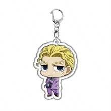 1 pieza Llavero de la Aventura Bizarra, Encanto de mochila de anime, regalo perfecto para fiestas y cumpleaños - Multicolor - Ver 5