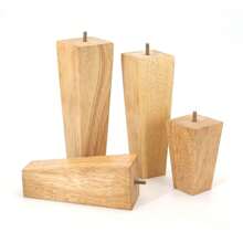 4-Piece Set Of Furniture Legs With Hardware And Solid Wood Accessories, Table Legs, Furniture Legs, Solid Wood Sofa Legs, Cabinet Legs, Coffee Table Legs, Solid Wood Legs Suitable For Sofas, Dressing Tables, Beds-Multifunctional Wooden Replacement Legs.
