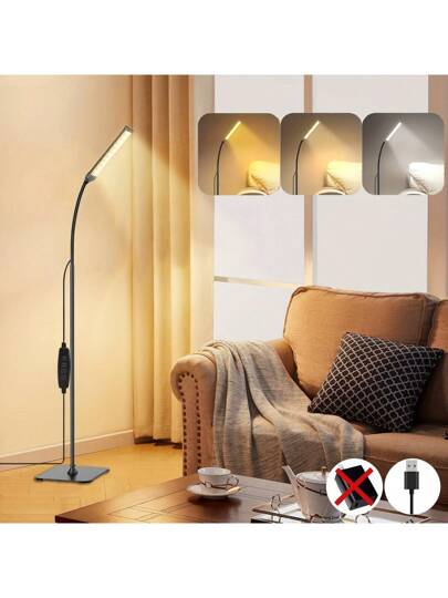 Yogle Circular Vloer Lamp 168 LED Remote Control, In Convertible Lamp/Table Lamp, 360° Adjustable Gooseneck [3 Temperature 10 Brightness Levels] view 4