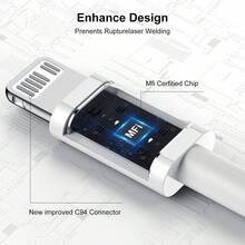 Cable USB C a Lightning [Certificado Apple MFi] de 10 pies Cable de carga y alimentación de tipo C a Lightning para iPhone, con carga rápida de Power Delivery, compatible con iPhone 14/13/12/11/XS/XR/X/8 y iPad - Ver 5