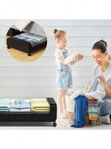 Under Bed Storage Container Rolling Clothes Organizer Drawer With Wheels