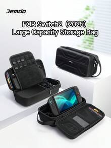 1pc Mechanical Style Protective Carrying Case For 2 (2025), Fits Switch OLED/Switch NS, With Handle, Built-In Stand, Holds 10 Game Cards, Portable, Shock-Resistant Game Card Storage - Multicolor - View 11