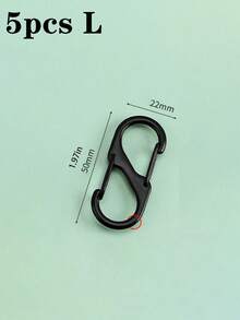 1/5 件男女款背包拉链锁套装易拉扣防盗拉链夹 - 保持拉链闭合 - 背包扣带两个弹簧扣适用于行李箱手提包钥匙钱包 DIY 配件旅行必需品多功能 S 扣挂钩适用于旅行露营户外海滩暑假返校旅行配件假日
