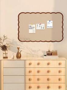 1pc Self-Adhesive Memphis Style Bulletin Board, Can Hold Photos, Sticky Notes, Foldable Display Board For Office, Home, Classroom, Suitable For Memo, Study Plan, Photo DIY, Notice, Classroom Information, School Supplies,Back To School, Cork Board, Pin Board, Vision Board - Multicolor - View 4
