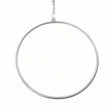 TFCFL 90cm Aerial Lyra Hoop Gymnastic Equipment Lifting Ring Yoga Ring Dance Stainless 350Kg - Silver - View 3