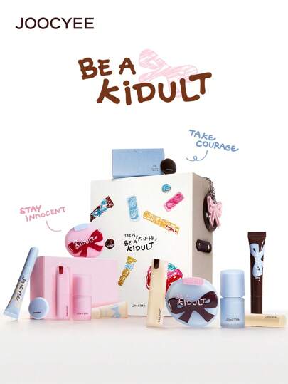 JOOCYEE All-In-One Gift Set For Kids & Teens, Includes Lipstick, Eyeshadow, Blush, Suitable For Back To School & Summer Season