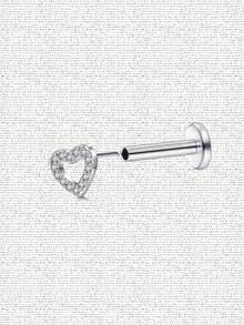 AVYRING 1 件 16g 18g 20g 耳屏软骨穿孔饰品无线耳屏软骨耳环平背钻石推针螺旋饰品适合女性男性 6mm 耳洞饰品 - 彩色 - 查看 20