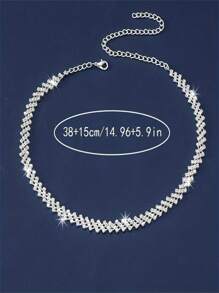 1 pièce Collier chaîne griffes de de luxe, cadeau de mariage et de fiançailles pour femmes