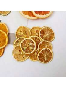 1 Pack 5/10/20/50pcs Assorted Dried Fruit Slices (Orange, Yellow Lemon, Green Lemon), Dried Flowers Decoration Materials For Wreaths, Frames, Candles, Handicraft DIY, Fragrance