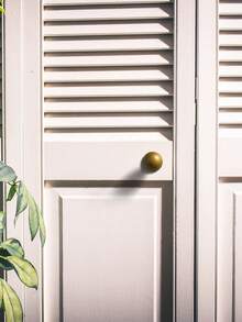 2/6件青铜单孔旋钮橱柜把手、门把手、橱柜把手 | 实心锌合金材质，适用于橱柜、衣柜、梳妆台和抽屉