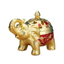 1件大象形香炉，适合客厅、门厅、餐桌、茶几等家居装饰。适用于瑜伽、香薰、家居装饰 - 彩色 - 查看 6