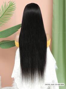 360 Full Lace Front Wigs Human Hair Straight Pre Plucked With Baby Hair 180% Density Human Hair Wigs For Woman Natural Color Can Make Ponytail And Bun