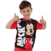 Disney Mickey Mouse Short Pyjamas, Mickey Short Pjs For Boys,Boys Pyjamas For Summer - Red - View 5