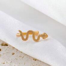 1pc Personalized Simple No-Piercing U-Shaped Snake Nose Ring Design Nose Clip Jewelry For Women And Men, Suitable For Daily Wear, Party Gifts