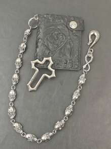 Y2K Neo-Gothic Cross Snake's Body Skull Pants Chain Retro Men And Women Fashion One's Waist Luxury Accessories Hip Hop Jewelry