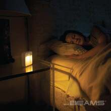 Beams MB720A 20 Lumen Amber LED Sleep Friendly Wireless Battery Powered Motion Sensing Nightlight, 3-Pack, White - A-黃色 - 查看 8