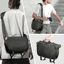 Camera Sling Bag, Waterproof Camera With Tripod Holder, DSLR/SLR/Mirrorless Cameras Shoulder Bag, Crossbody Camera Bags Photography (Black) - 黑色 - 查看 3
