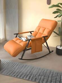 PU Rocking Recliner - Ergonomic Lounge Chair For Reading , Comfortable Slouchy Sofa With Footrest, Living Room/Bedroom Relax - Multicolor - View 5