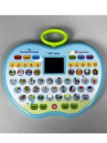 益智玩具儿童学习机模型，智力开发，数字，动物声音，字母发音，模拟平板电脑，生日/学校奖励礼物（可能存在轻微手工测量误差） - 彩色 - 查看 12
